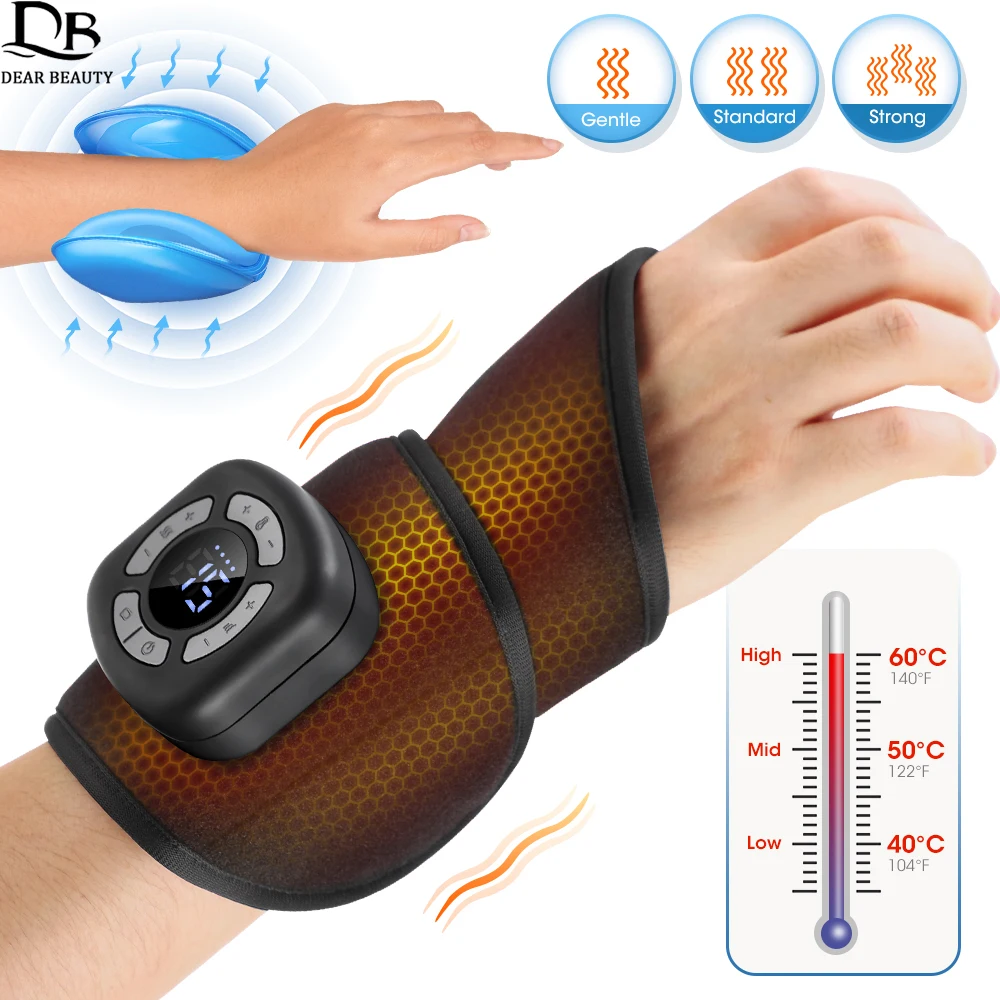 Electric Cordless Heating Wrist Brace 5 Levels Airbag Wrist Massager Hot Compress Vibration Hand Massager Wrap Wrist Protector
Electric Cordless Heating Wrist Brace 5 Levels Airbag Wrist Massager Hot Compress Vibration Hand Massager Wrap Wrist Protector