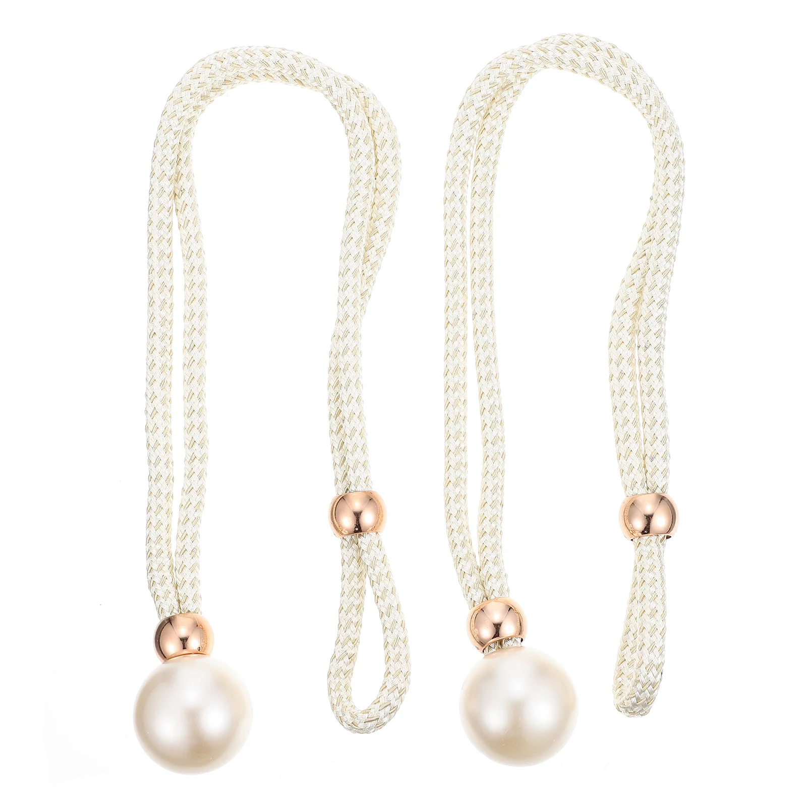2Pcs Curtain Tieback Adjustable Pearl Design Decorative Holdbacks Home Window Curtain Accessories Modern Style Rope Binding
2Pcs Curtain Tieback Adjustable Pearl Design Decorative Holdbacks Home Window Curtain Accessories Modern Style Rope Binding