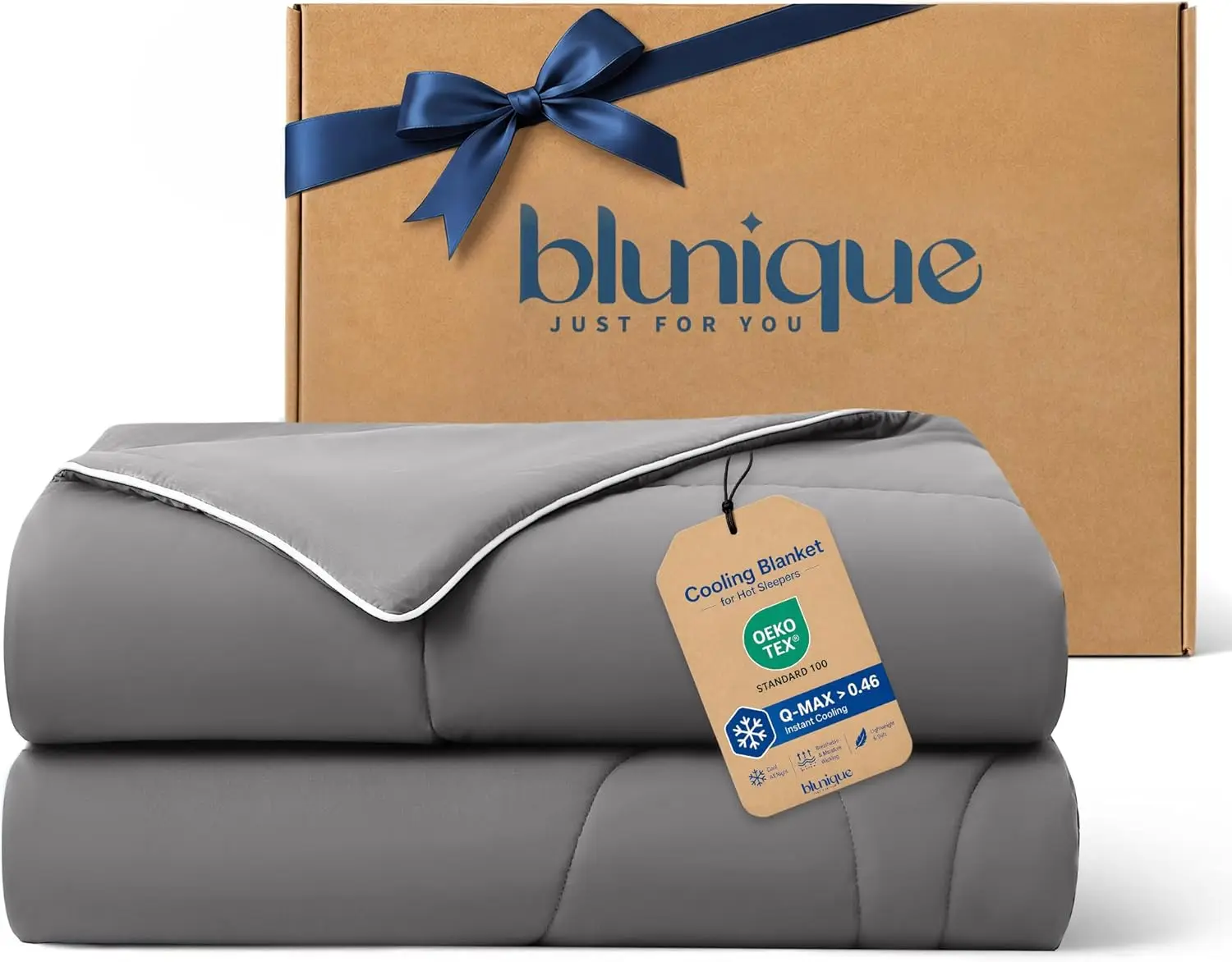 Cooling Blanket Queen Size, Double-Sided Cool Touch Comforter for Hot Sleepers, Lightweight Breathable for Night Sweats, Soft Summer All Season, 90x90 Grey
Cooling Blanket Queen Size, Double-Sided Cool Touch Comforter for Hot Sleepers, Lightweight Breathable for Night Sweats, Soft Summer All Season, 90x90 Grey