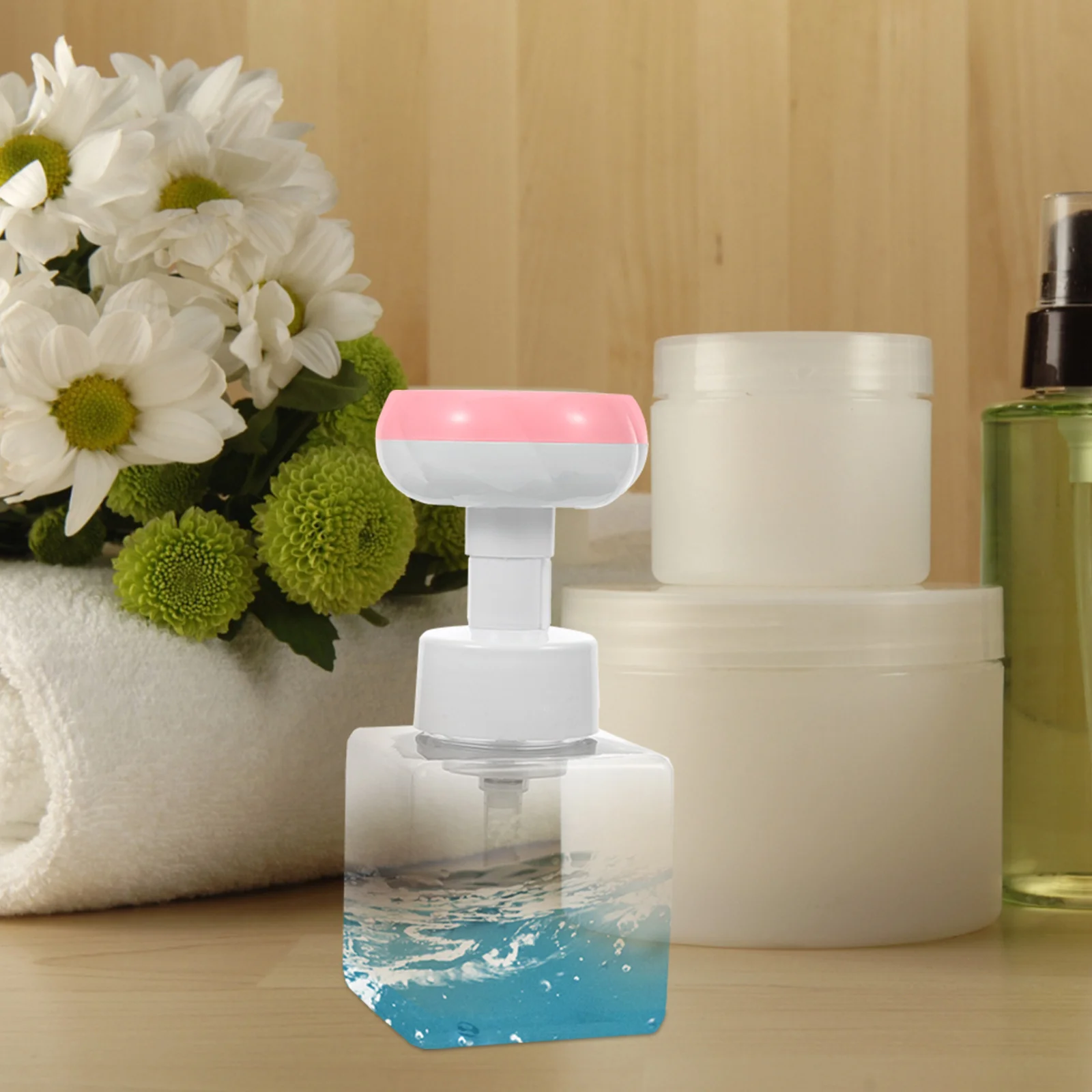 Foaming Hand Soap Dispenser 250ML Refillable Bathroom Pump Bottles Portable Practical Design Leak Proof Flower Foam Head
Foaming Hand Soap Dispenser 250ML Refillable Bathroom Pump Bottles Portable Practical Design Leak Proof Flower Foam Head