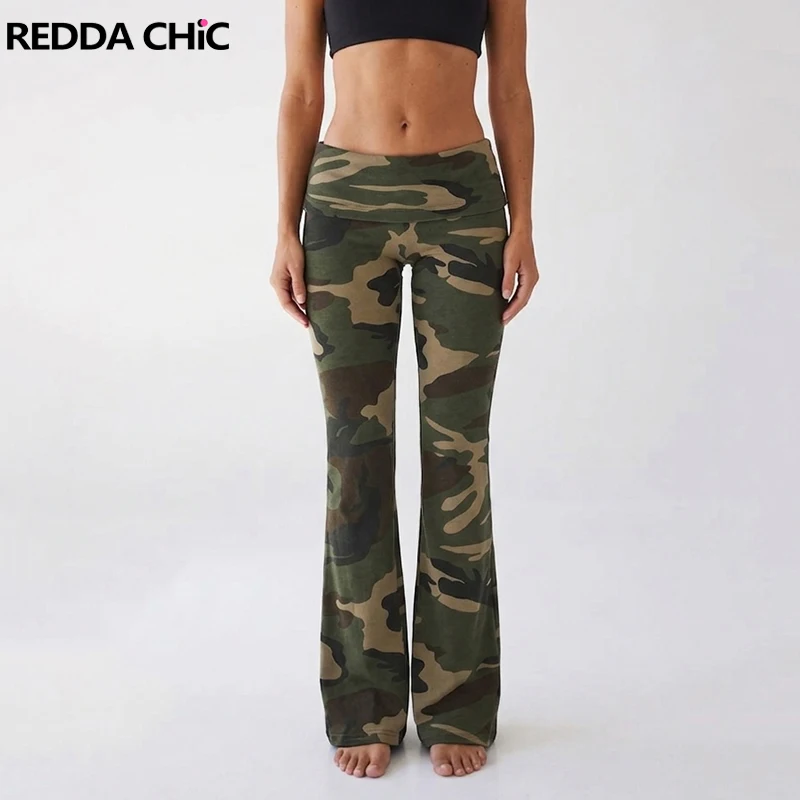 REDDACHiC Camouflage Fold Over Women Leggings Vintage Gyaru Stretchy Slim Fit Low Waist Bootcut Trousers Lounge Y2K Streetwear
REDDACHiC Camouflage Fold Over Women Leggings Vintage Gyaru Stretchy Slim Fit Low Waist Bootcut Trousers Lounge Y2K Streetwear