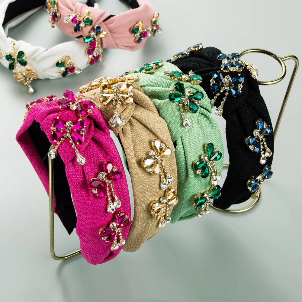 Chic Knotted Hairband Brilliant Crystal Bow Knot Headwear Vibrant Summer Vacation Headpiece Glamorous Night Out Accessory
Chic Knotted Hairband Brilliant Crystal Bow Knot Headwear Vibrant Summer Vacation Headpiece Glamorous Night Out Accessory