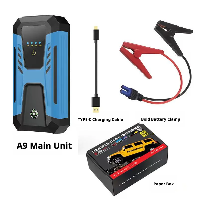 Car Jump Starter, Auto Battery Booster.Portable jump start device for dead car battery.Compact & powerful for emergency
Car Jump Starter, Auto Battery Booster.Portable jump start device for dead car battery.Compact & powerful for emergency