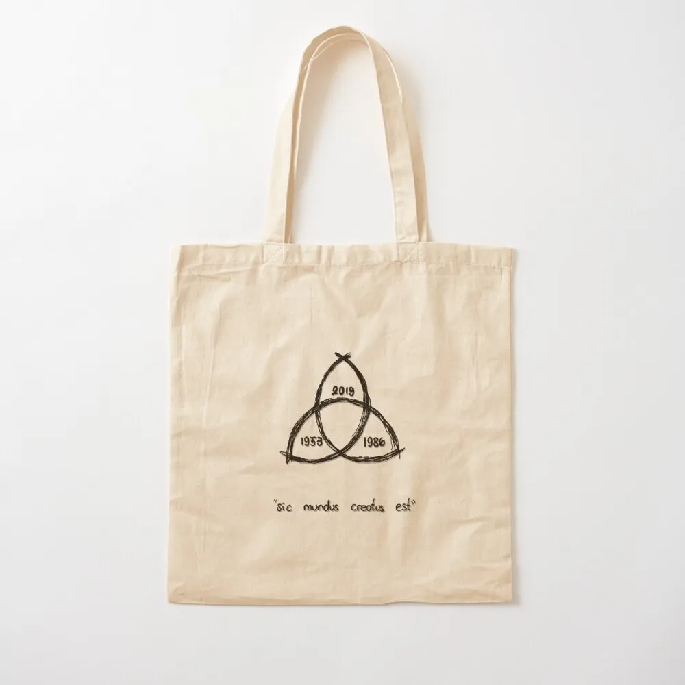 sic mundus creatus est, DARK, dark netflix series Tote Bag shopping trolley bag Gift bags
sic mundus creatus est, DARK, dark netflix series Tote Bag shopping trolley bag Gift bags