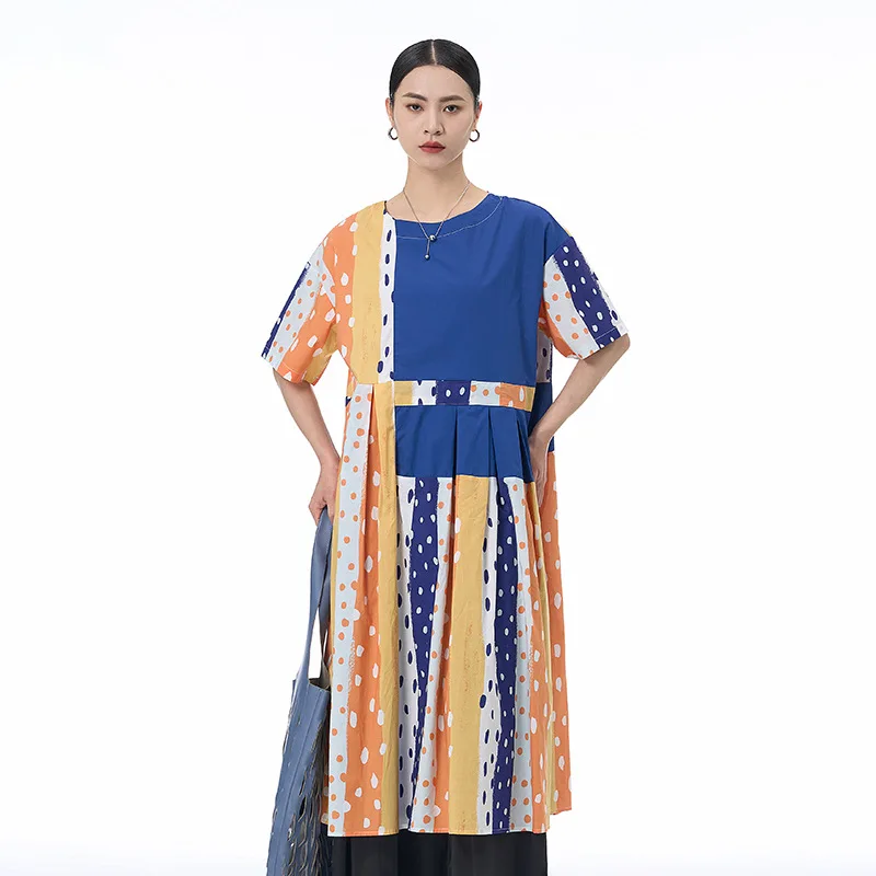 2026 summer new color printing irregular dot dress large size women's clothing loose and thin
2026 summer new color printing irregular dot dress large size women's clothing loose and thin