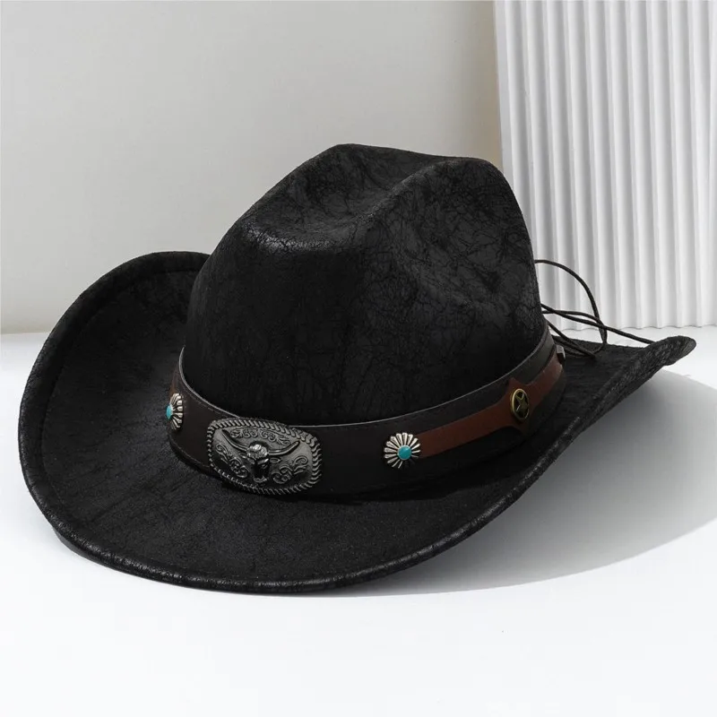 Men's and women's cracked hats bull water rivet decorated party carnival
Men's and women's cracked hats bull water rivet decorated party carnival