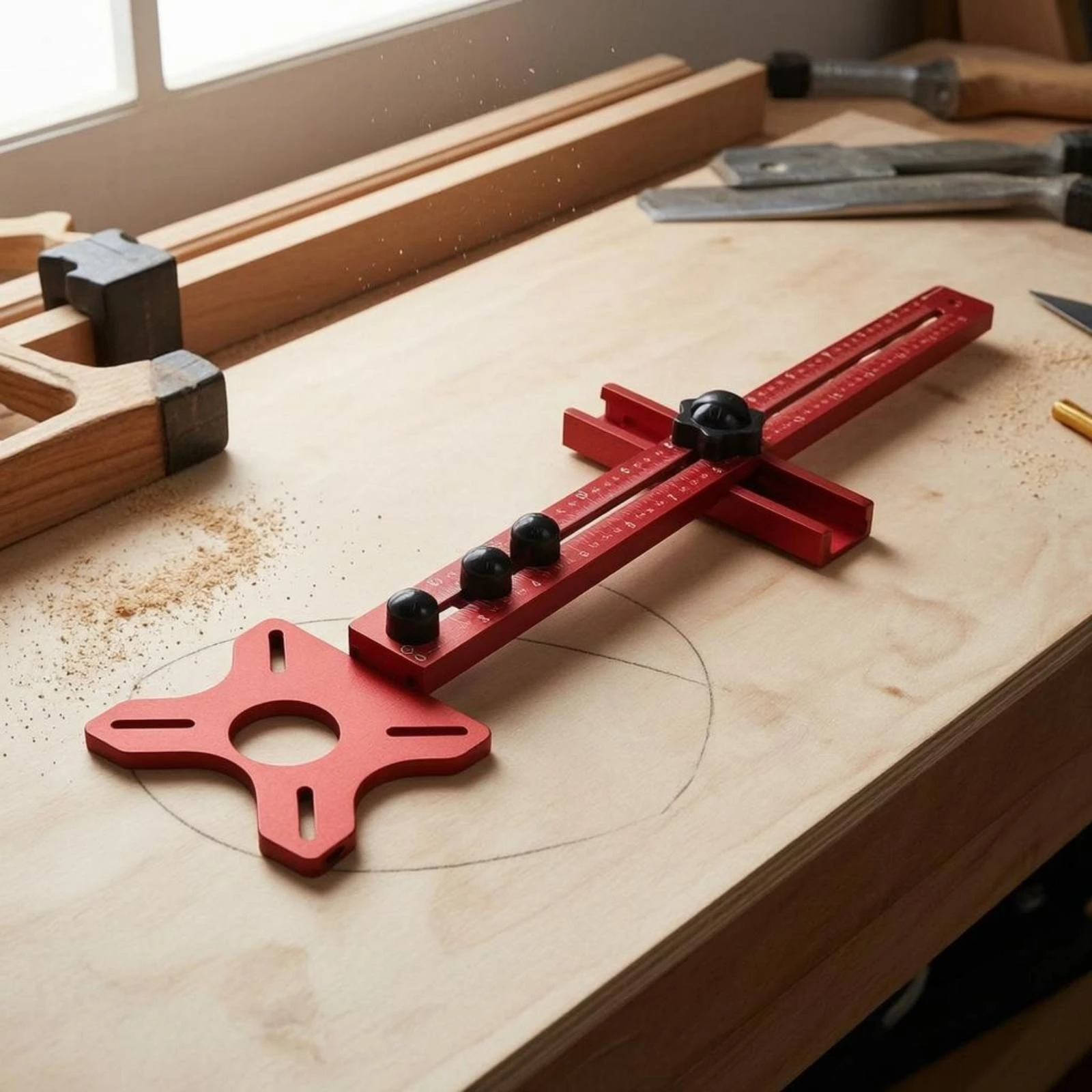 Woodworking Routing Guide Measuring Arm Adjustable Circle Cutting Jig Router Circle Guide Kit Precision
Woodworking Routing Guide Measuring Arm Adjustable Circle Cutting Jig Router Circle Guide Kit Precision