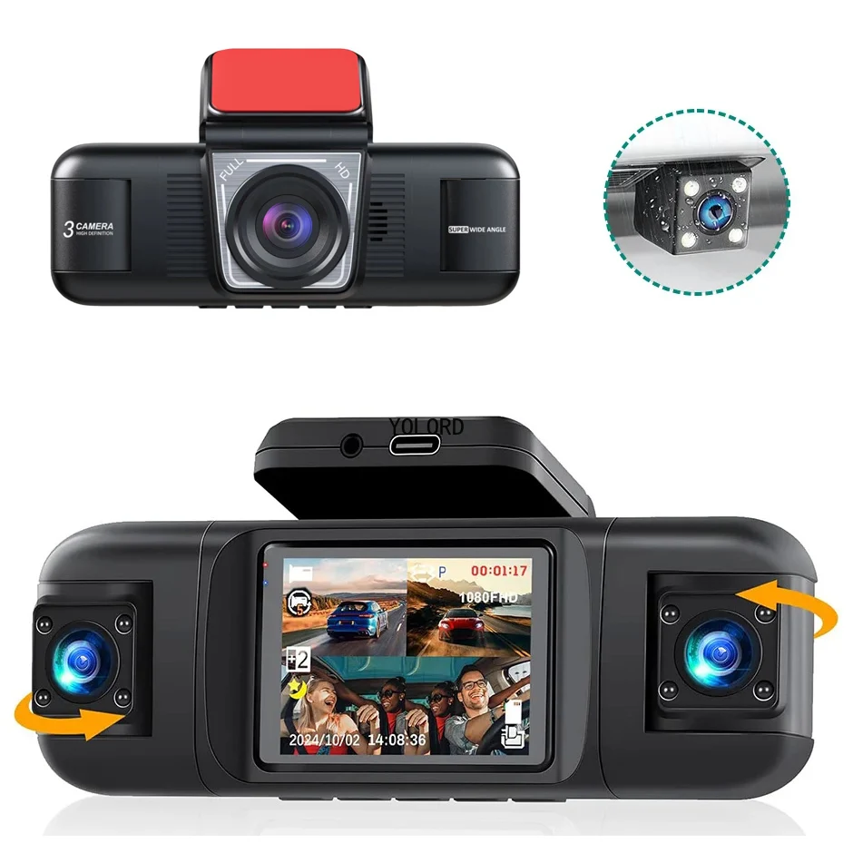 4 Channel 1080P Dash Cam Front and Rear Inside Left Right 2” Front and Rear Dash Camera for Cars Car Camera
4 Channel 1080P Dash Cam Front and Rear Inside Left Right 2” Front and Rear Dash Camera for Cars Car Camera