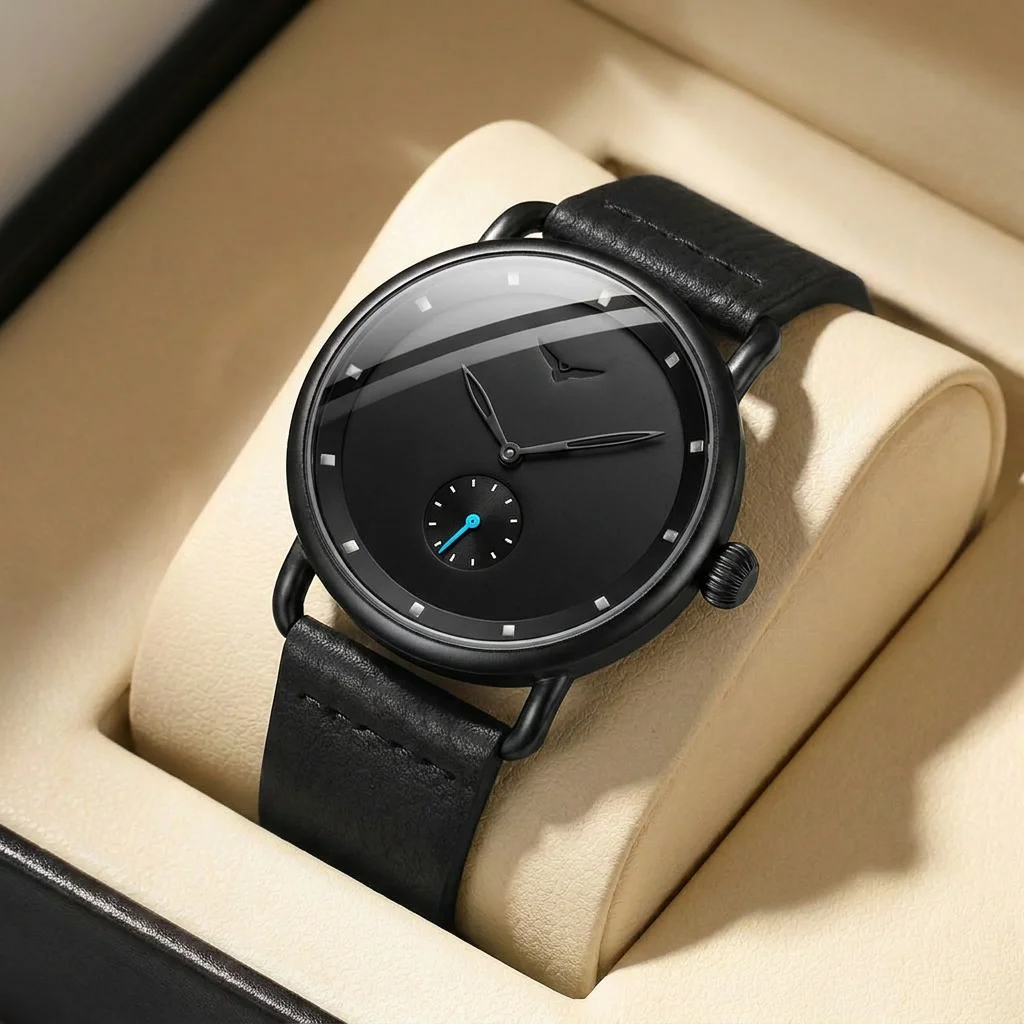 1pcs Men's black dial leather strap vintage fashion tonneau skeleton sporty details Quartz Watch for business party holiday
1pcs Men's black dial leather strap vintage fashion tonneau skeleton sporty details Quartz Watch for business party holiday