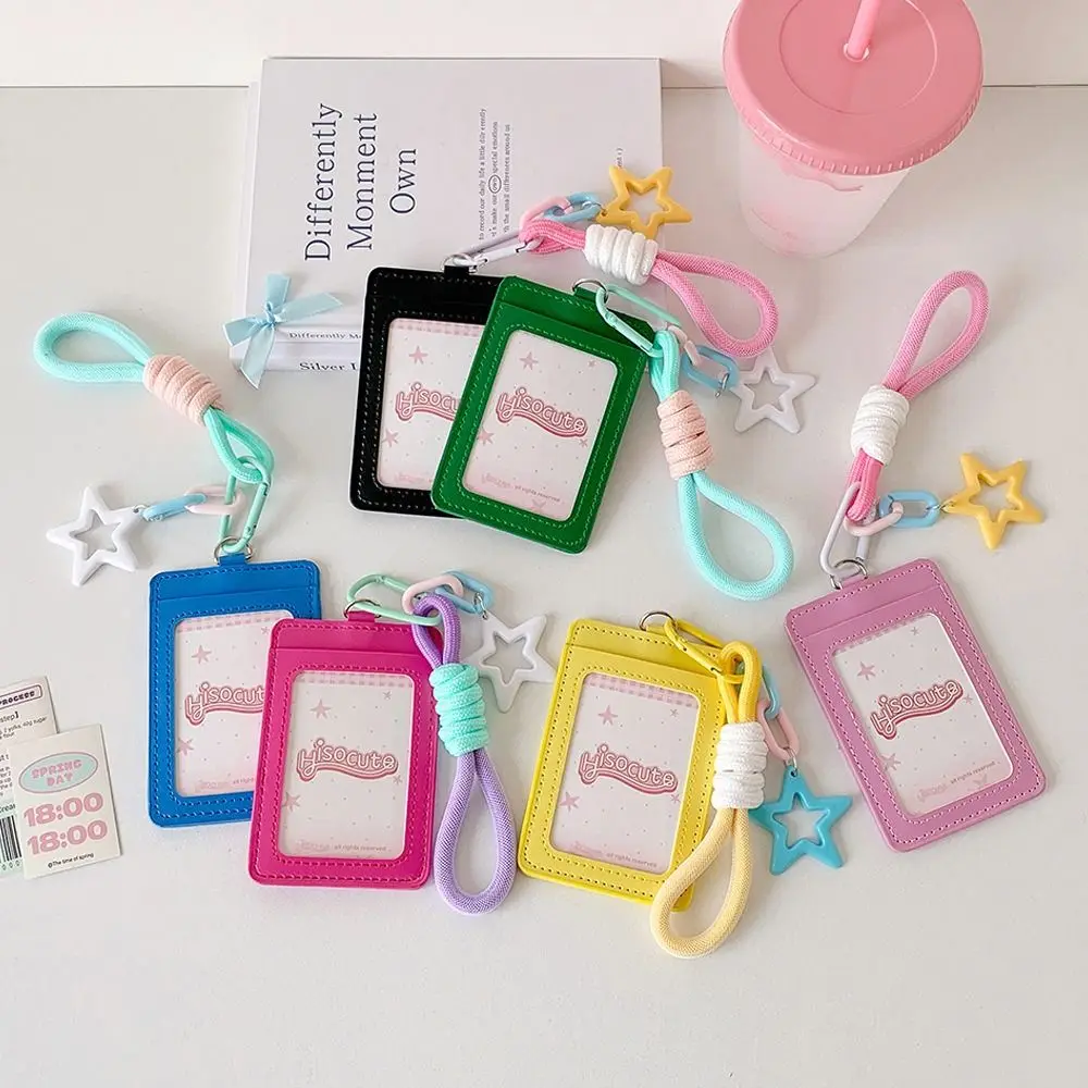 Dopamine PU Leather Card Holder Double Card Slot with Star Pendant ID Card Card Holder Photos Protective Cover
Dopamine PU Leather Card Holder Double Card Slot with Star Pendant ID Card Card Holder Photos Protective Cover