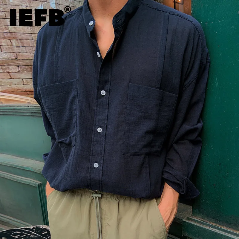 IEFB New Trend Thin Male Shirts Casual Long Sleeve Men's Tops Stand Collar Pockets Loose Clothing Summer 2024 Niche 9C6340
IEFB New Trend Thin Male Shirts Casual Long Sleeve Men's Tops Stand Collar Pockets Loose Clothing Summer 2024 Niche 9C6340