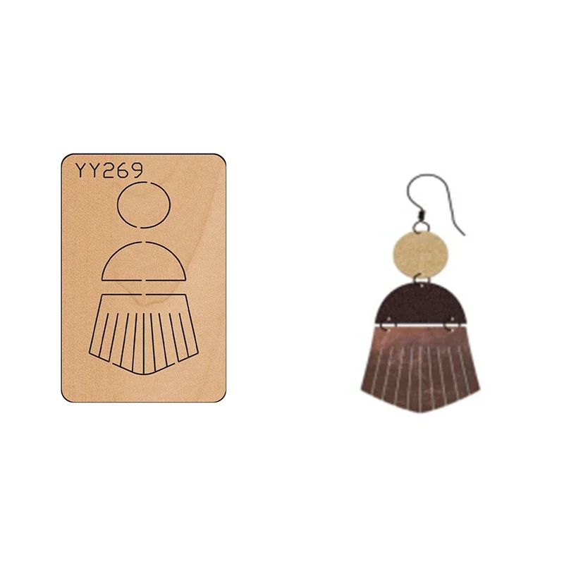 JK -Wood Mold Earrings Cut Mold Earring Wood Mold YY269 Is Compatible With Most Manual Die CutTassel Earrings
JK -Wood Mold Earrings Cut Mold Earring Wood Mold YY269 Is Compatible With Most Manual Die CutTassel Earrings