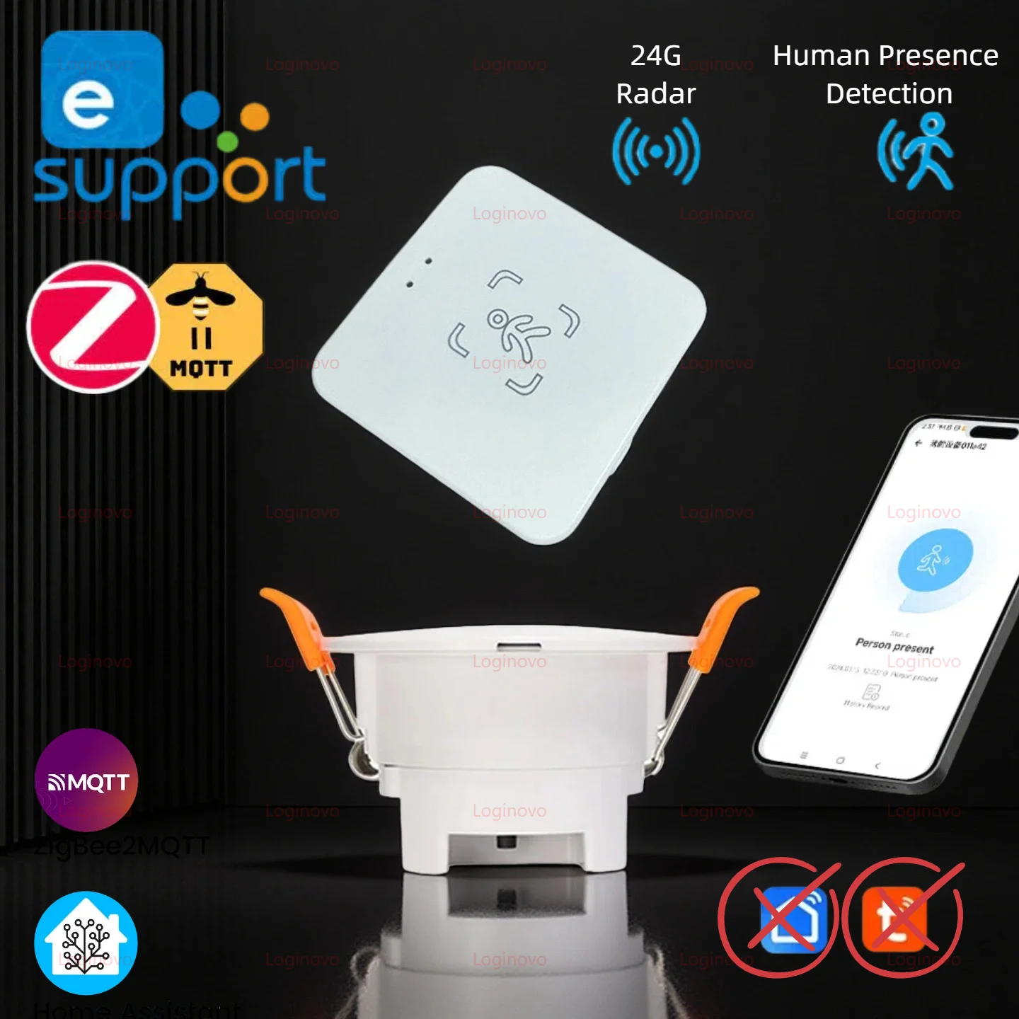 Датчик присутствия человека Zigbee, радар-детектор 24G, умный датчик движения для Zigbee 2mqtt, домашний помощник, приложение Ewelink, связь сцены
Датчик присутствия человека Zigbee, радар-детектор 24G, умный датчик движения для Zigbee 2mqtt, домашний помощник, приложение Ewelink, связь сцены