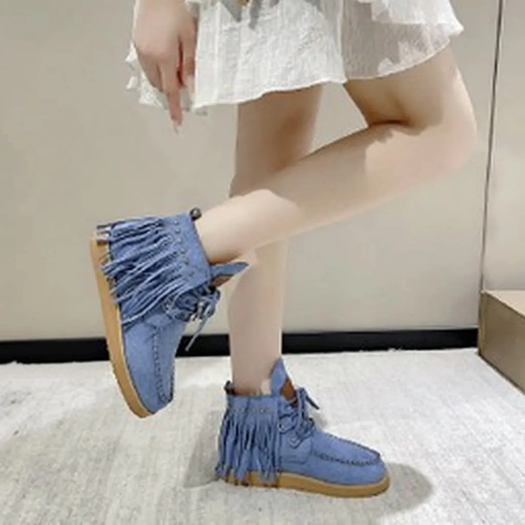 Women's Large Size Tassel Boots Autumn Winter New Style Western Cowboy Short Boots Low Tube High Heel Inner Increase Height
Women's Large Size Tassel Boots Autumn Winter New Style Western Cowboy Short Boots Low Tube High Heel Inner Increase Height