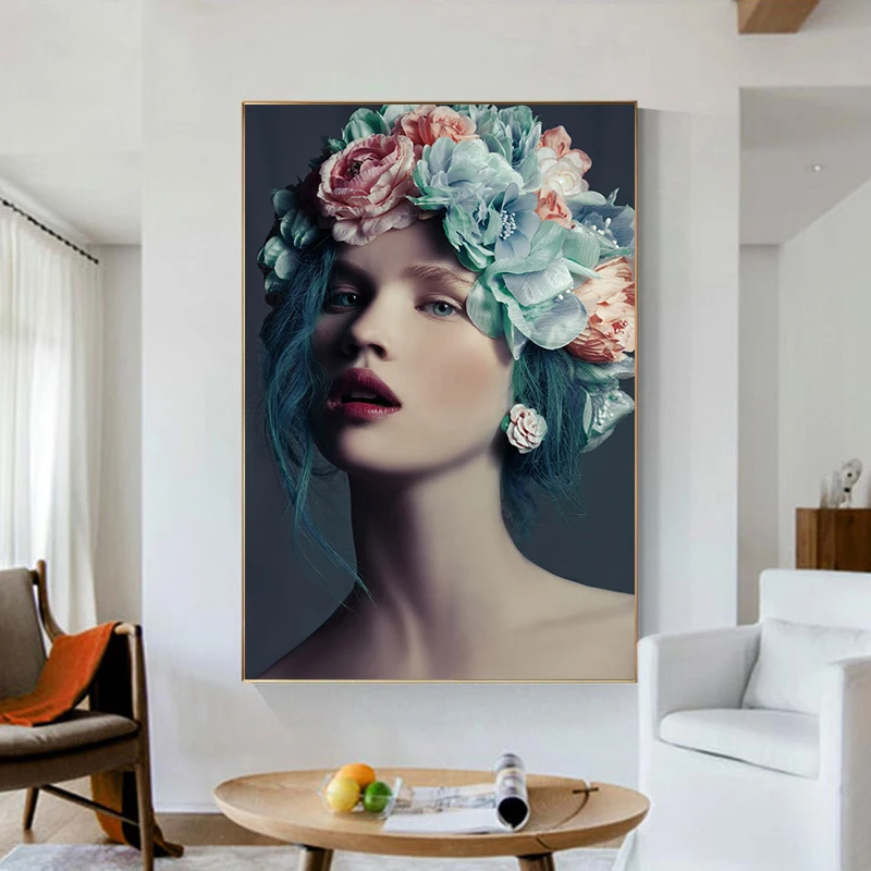 Fashionable Floral Women's Art Wall Prints Canvas Posters Pictures Wall Decorations, Modern Living Room and Room Home Decoration
Fashionable Floral Women's Art Wall Prints Canvas Posters Pictures Wall Decorations, Modern Living Room and Room Home Decoration