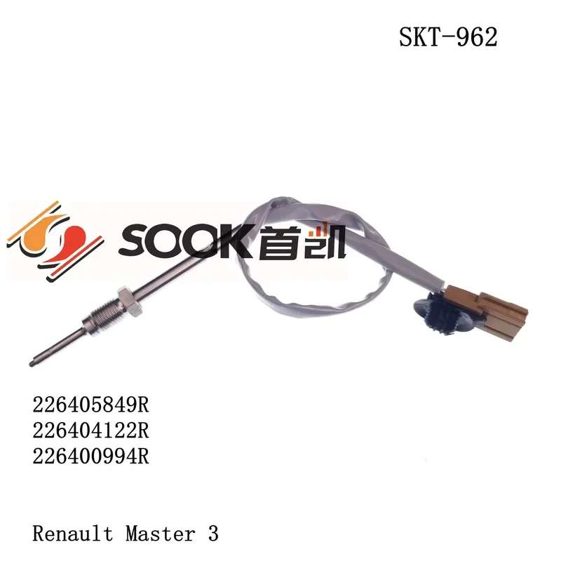 Temperature Sensor for 226405849R SKT-962 Vehicle Exhaust Emissions and Exhaust Temperature Monitoring Factory Direct Sales
Temperature Sensor for 226405849R SKT-962 Vehicle Exhaust Emissions and Exhaust Temperature Monitoring Factory Direct Sales