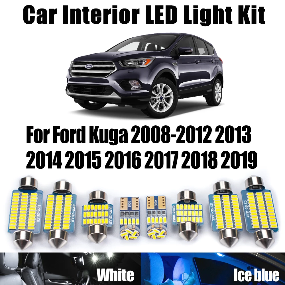 Canbus LED Interior Ceiling Dome Map Trunk Light Kit For Ford Kuga 2008- 2012 2013 2014 2015 2016 2017 2018 2019 Car Accessories
Canbus LED Interior Ceiling Dome Map Trunk Light Kit For Ford Kuga 2008- 2012 2013 2014 2015 2016 2017 2018 2019 Car Accessories