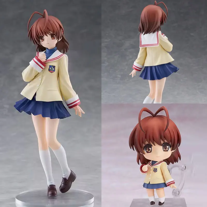 23cm CLANNAD Furukawa Nagisa Anime Girl Figure #869 Nagisa Furukawa Swappable Faces Movable Joints Action Figure Model Doll Toy
23cm CLANNAD Furukawa Nagisa Anime Girl Figure #869 Nagisa Furukawa Swappable Faces Movable Joints Action Figure Model Doll Toy