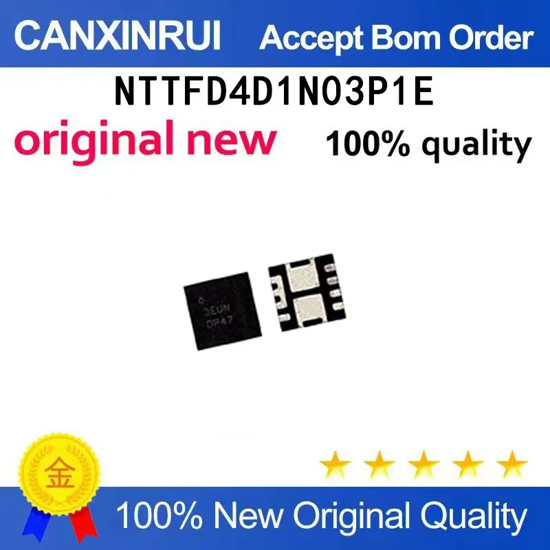(5-100 pieces)NTTFD4D1N03P1E silk screen 3EUN DP47 QFN12 dual N channel 30V12A/54A
(5-100 pieces)NTTFD4D1N03P1E silk screen 3EUN DP47 QFN12 dual N channel 30V12A/54A