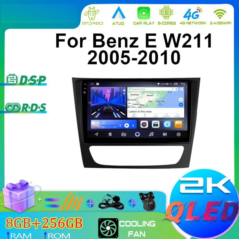 For Mercedes Benz E W211 2005-2010 Car Intelligent Systems Android Car Player GPS WIFI Carplay 4G Car Radio Navigation Stereo
For Mercedes Benz E W211 2005-2010 Car Intelligent Systems Android Car Player GPS WIFI Carplay 4G Car Radio Navigation Stereo