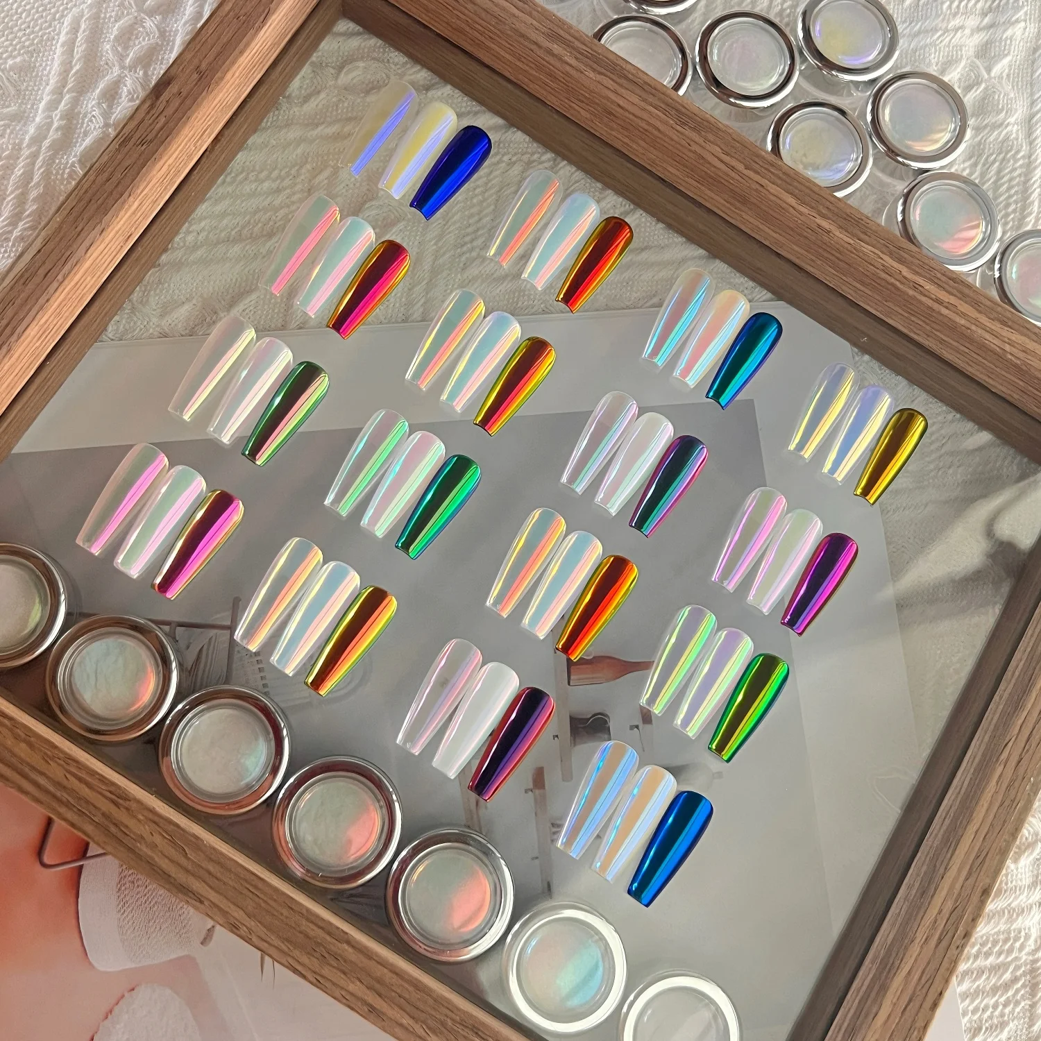 Новый 16 цветов Aurora Magic Mirror Powder Блеск для ногтей Хромированный пигмент с эффектом пыли для дизайна ногтей Декор Маникюр Дизайн
Новый 16 цветов Aurora Magic Mirror Powder Блеск для ногтей Хромированный пигмент с эффектом пыли для дизайна ногтей Декор Маникюр Дизайн