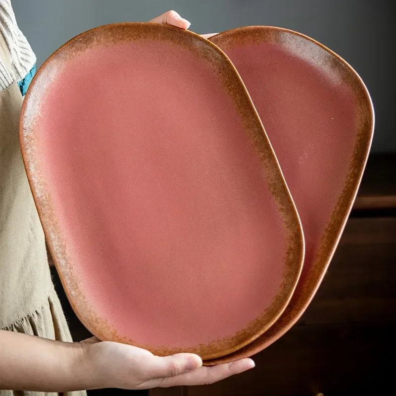 Japanese-style Medieval Ceramic Fish , High-end , Household Tableware Plate, Barbecue , Vegetable Plate, Large Plate
Japanese-style Medieval Ceramic Fish , High-end , Household Tableware Plate, Barbecue , Vegetable Plate, Large Plate