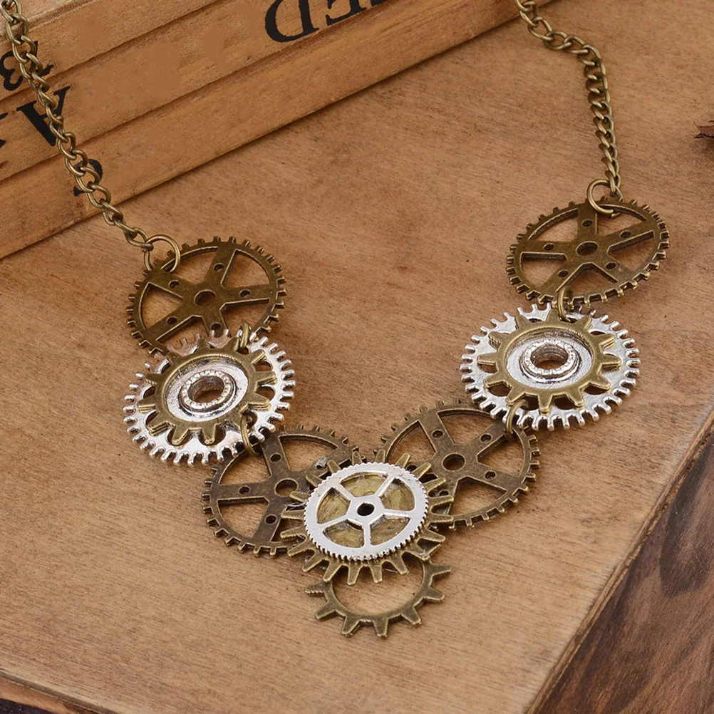 2pcs Vintage Gear Pendant Necklace For Women Steampunk Goth Choker Adjustable Chain Retro Jewelry Costume Party Accessory
2pcs Vintage Gear Pendant Necklace For Women Steampunk Goth Choker Adjustable Chain Retro Jewelry Costume Party Accessory