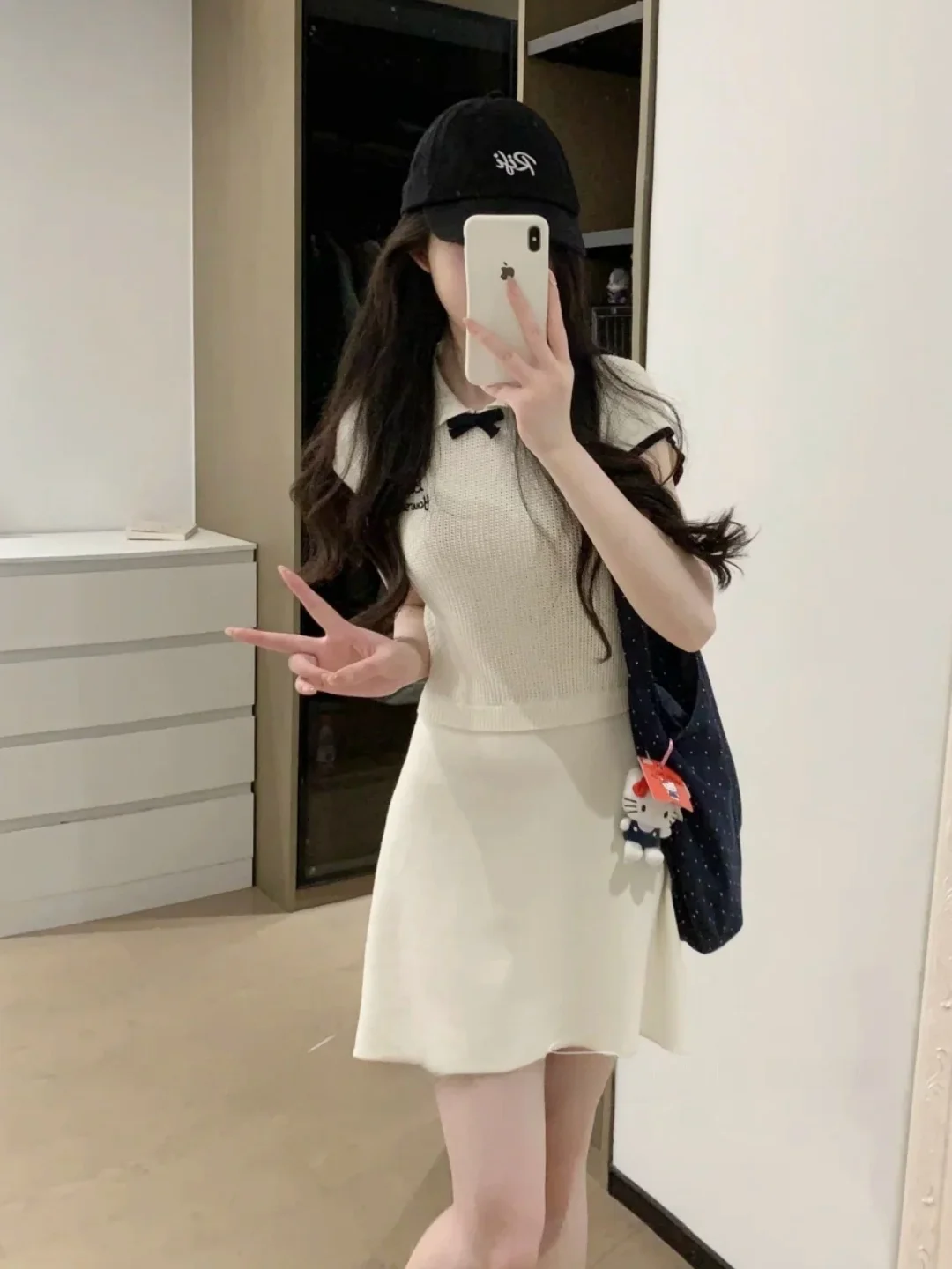 French Style Knitted Collar Dress Women's Slim Fit Knot A-Line Skirt Daily Wear Short Sleeve Summer Dress
French Style Knitted Collar Dress Women's Slim Fit Knot A-Line Skirt Daily Wear Short Sleeve Summer Dress