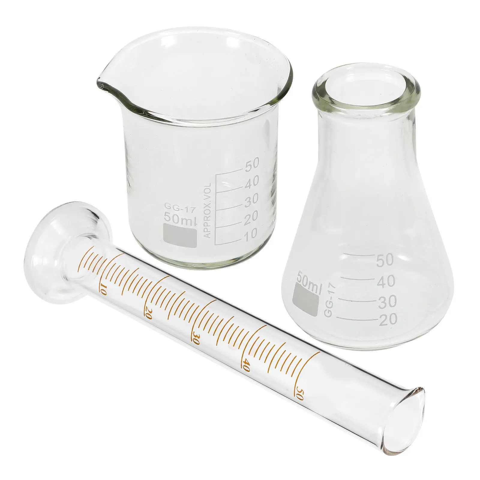 1Set Laboratory Beaker Graduated Cylinder Flask Glassware Set Precise Chemistry Biology Physics Experiment Measuring Tools
1Set Laboratory Beaker Graduated Cylinder Flask Glassware Set Precise Chemistry Biology Physics Experiment Measuring Tools