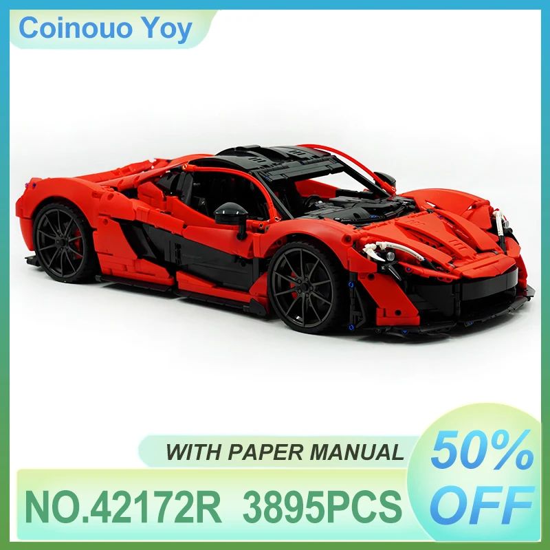 2025 Новый технический красный P1 супер гоночный автомобиль 1:8 42172R, строительные блоки, модель гиперкар, кирпичи, головоломки, игрушки, рождественские подарки для взрослых
2025 Новый технический красный P1 супер гоночный автомобиль 1:8 42172R, строительные блоки, модель гиперкар, кирпичи, головоломки, игрушки, рождественские подарки для взрослых