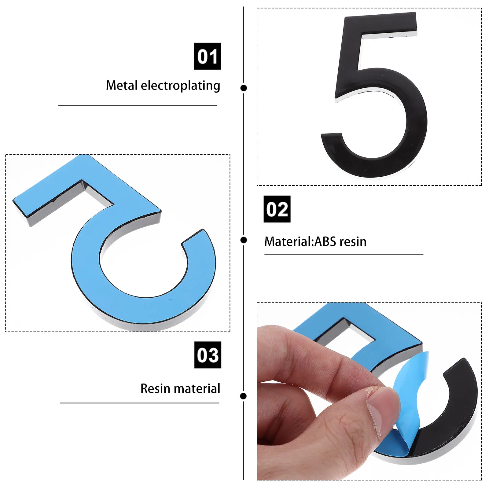 10 Pcs 3D Digital Door House Room Wall 70x46x8mm Signage Address Street Durable ABS Wide Application Indoor
10 Pcs 3D Digital Door House Room Wall 70x46x8mm Signage Address Street Durable ABS Wide Application Indoor