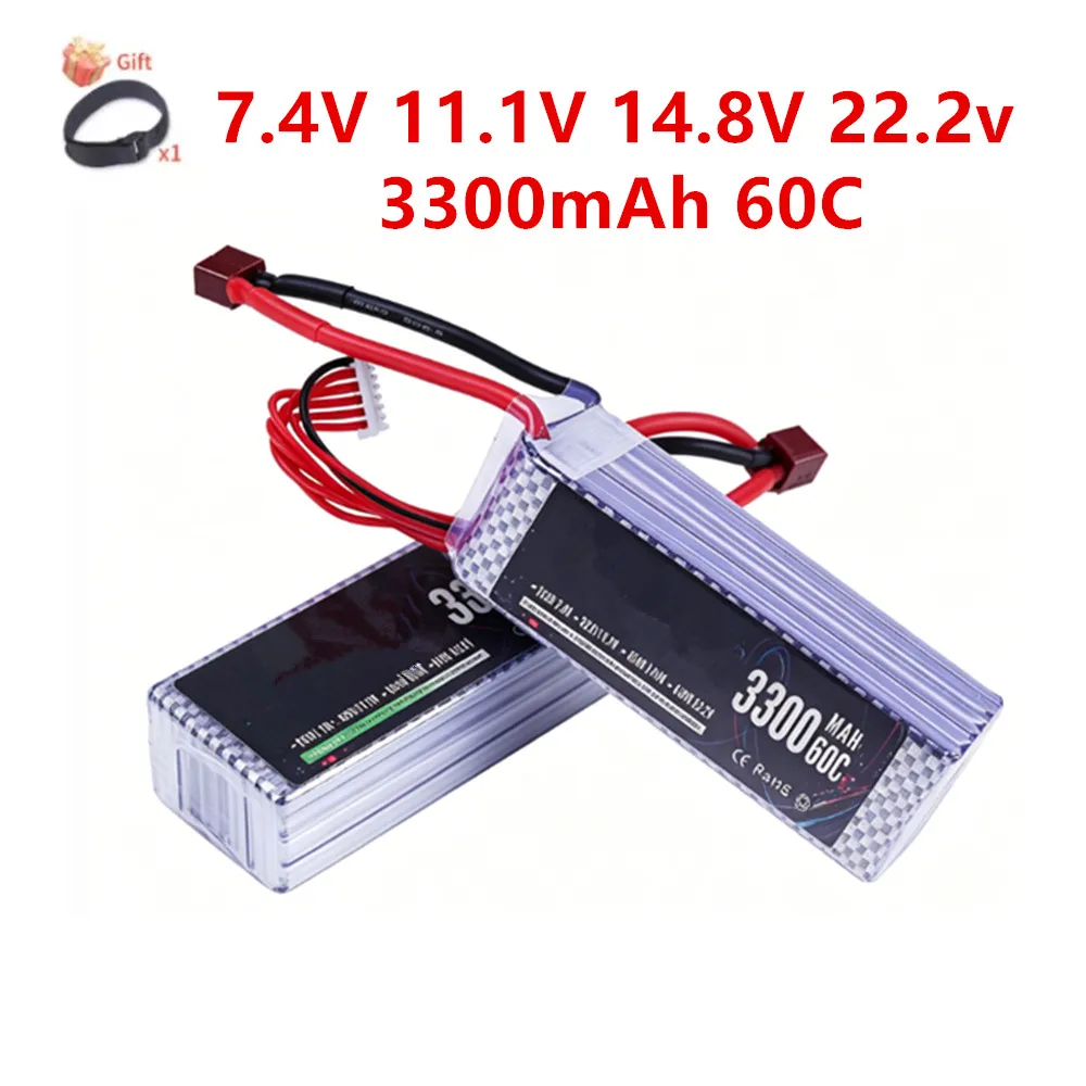 3300MAH 2S 3S 4S 6S 60C Lipo Battery For Remote Controlled RC Toys Car Drone Parts 7.4V 11.1V 14.8V 22.2V Rechargeable Bateria
3300MAH 2S 3S 4S 6S 60C Lipo Battery For Remote Controlled RC Toys Car Drone Parts 7.4V 11.1V 14.8V 22.2V Rechargeable Bateria