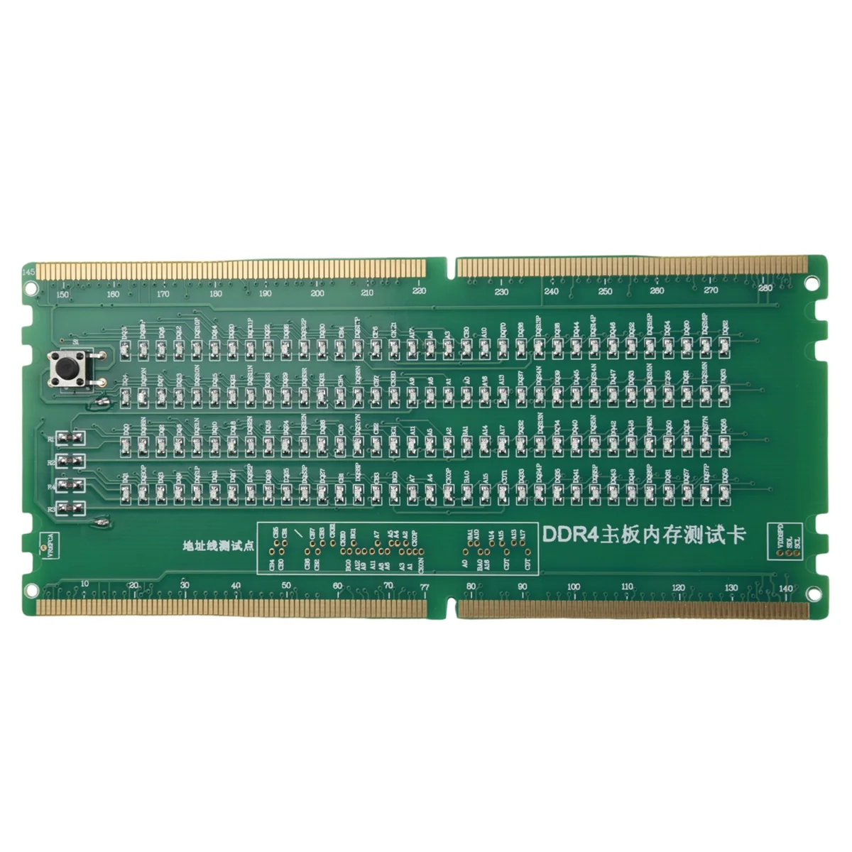B50C DDR4 Тестовая карта RAM Слот для памяти Светодиодный анализатор для ремонта настольной материнской платы Тестер
B50C DDR4 Тестовая карта RAM Слот для памяти Светодиодный анализатор для ремонта настольной материнской платы Тестер