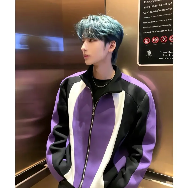 ort Stand Collar Jaet Men's Trendy Brand Korean Version oulder Pad Stitching Color Blo Lightweight Luxury Feel Zipper...
ort Stand Collar Jaet Men's Trendy Brand Korean Version oulder Pad Stitching Color Blo Lightweight Luxury Feel Zipper...