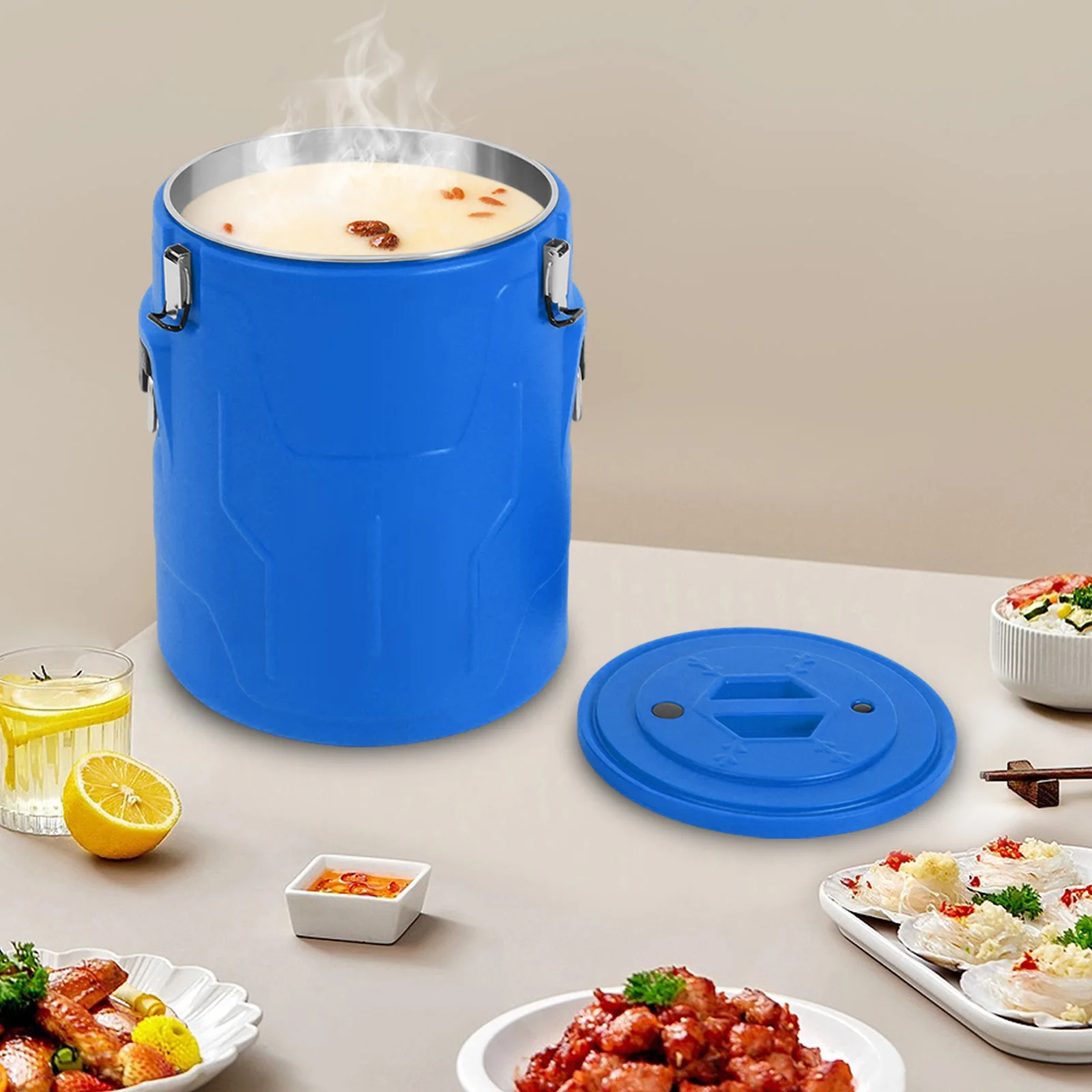 37*47cm Round Blue Portable Commercial Soup Box Food Warmer for Hot Chocolate Hot Water Milk Coffee Juice
37*47cm Round Blue Portable Commercial Soup Box Food Warmer for Hot Chocolate Hot Water Milk Coffee Juice