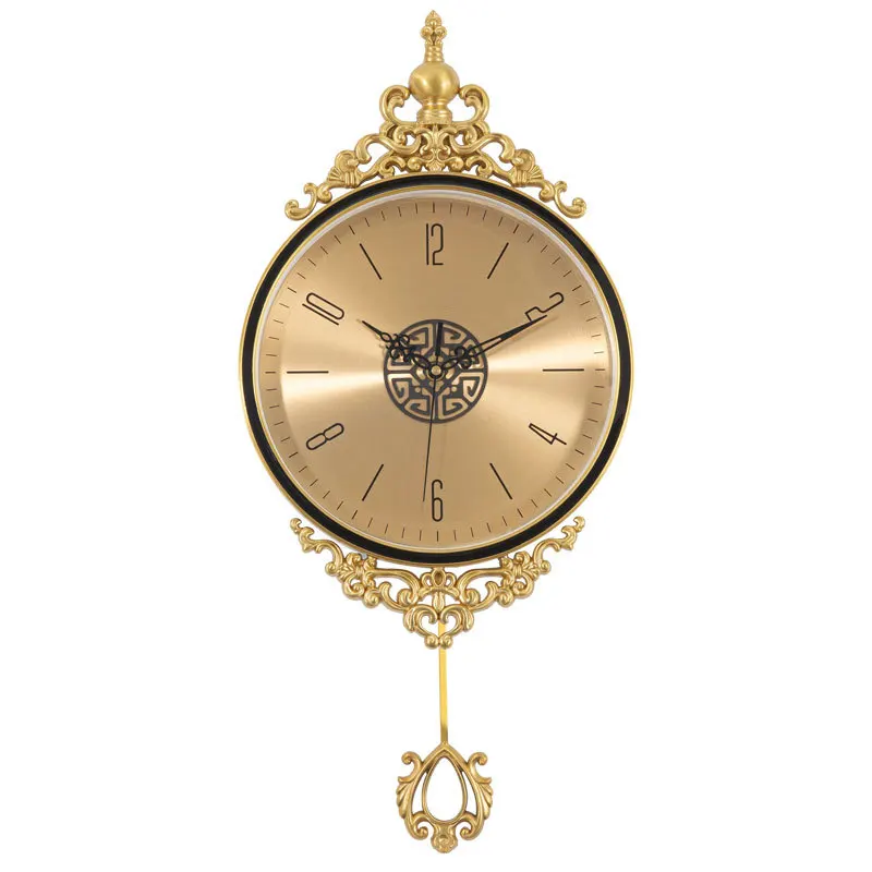 Pure Copper Wall Clock Mechanism Modern Style Living Room Decoration Clocks Wall Home Decor Quartz Watch Single Face Swingable
Pure Copper Wall Clock Mechanism Modern Style Living Room Decoration Clocks Wall Home Decor Quartz Watch Single Face Swingable
