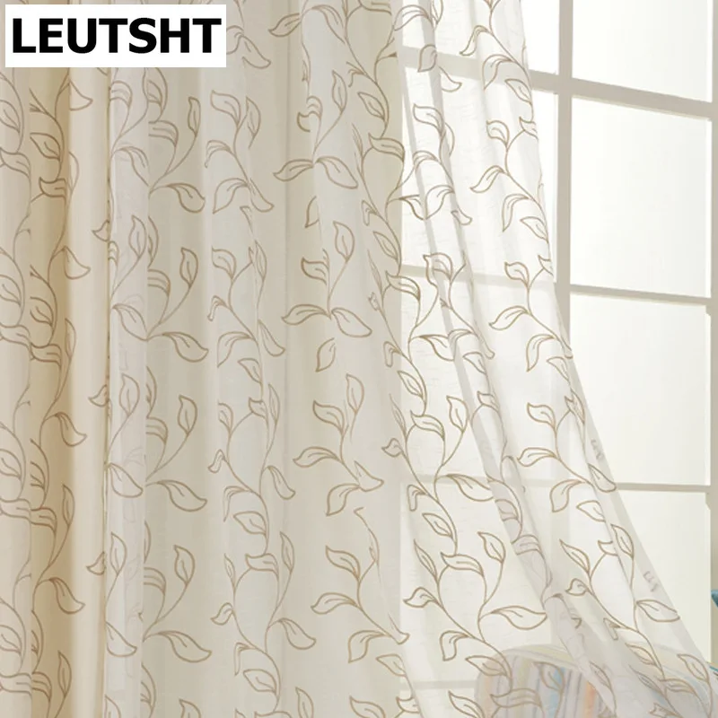 Idyllic Style Curtains for Living Room and Bedroom, Simple Color Cotton Fabric, Embroidery Window Screen, Modern Fashion Tulle
Idyllic Style Curtains for Living Room and Bedroom, Simple Color Cotton Fabric, Embroidery Window Screen, Modern Fashion Tulle