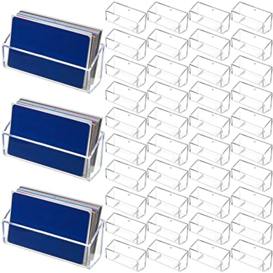 64 Pack Business Card Holder Business Card Stand Holder Stand Clear Postcard Display for Home Office Desk Table Hanging
64 Pack Business Card Holder Business Card Stand Holder Stand Clear Postcard Display for Home Office Desk Table Hanging