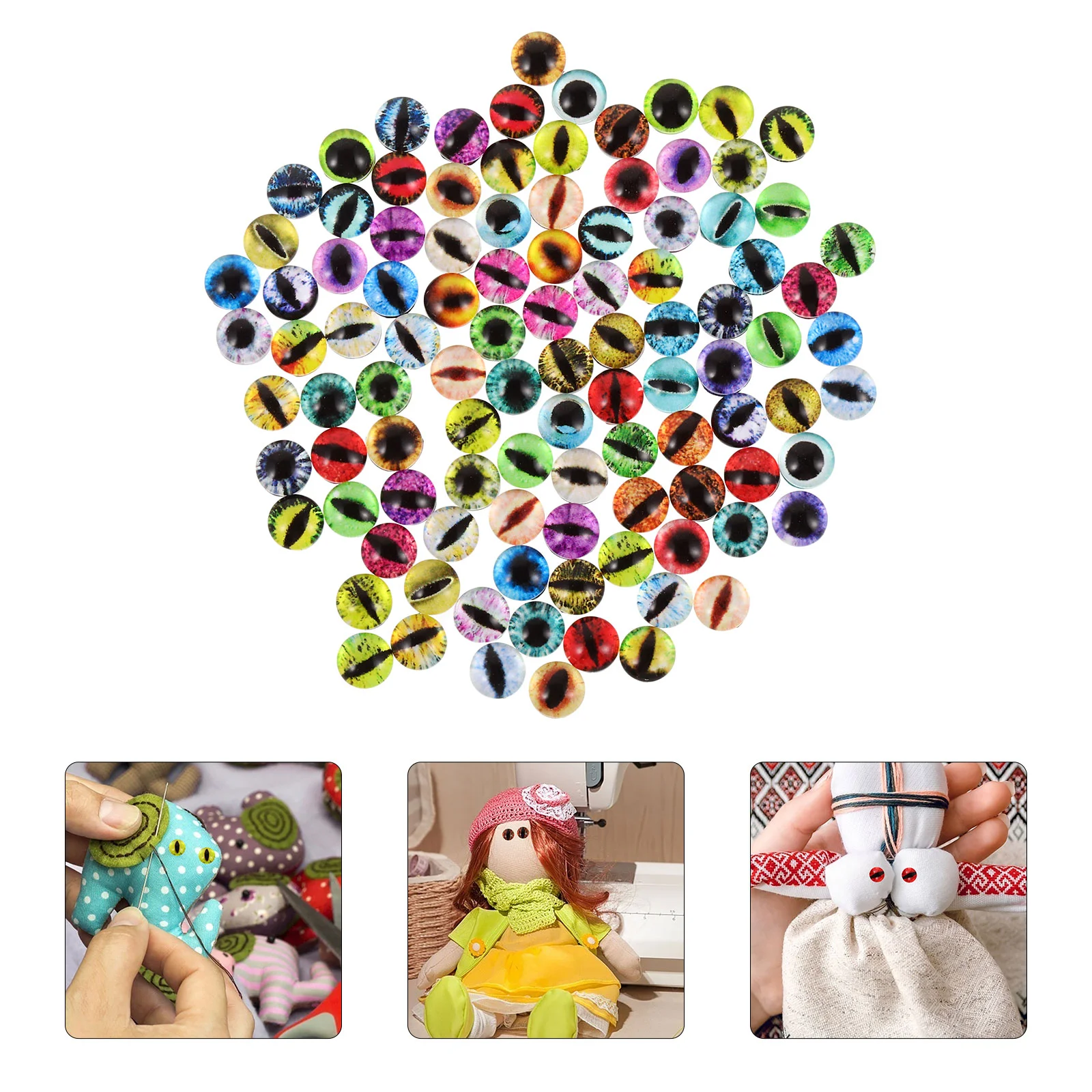 100pcs Practical Artificial Eyes Eyes Stuffed Animal Eyes Vivid Eyes Eyes for Decor eyeball
100pcs Practical Artificial Eyes Eyes Stuffed Animal Eyes Vivid Eyes Eyes for Decor eyeball