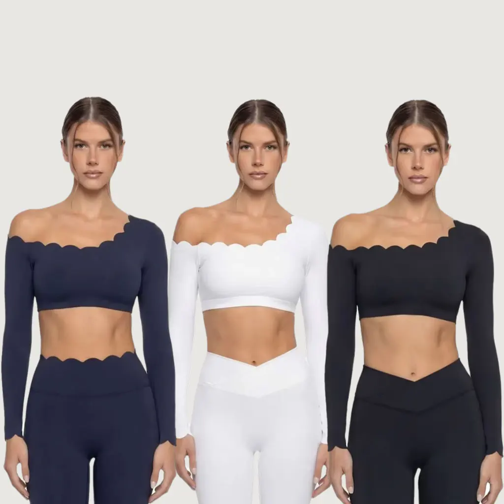Off-shoulder Lace Yoga Outfit Set High Elastic Slim Fit Long Sleeve Top Breathable Fitness Pants Workout Sportswear Gym Women
Off-shoulder Lace Yoga Outfit Set High Elastic Slim Fit Long Sleeve Top Breathable Fitness Pants Workout Sportswear Gym Women