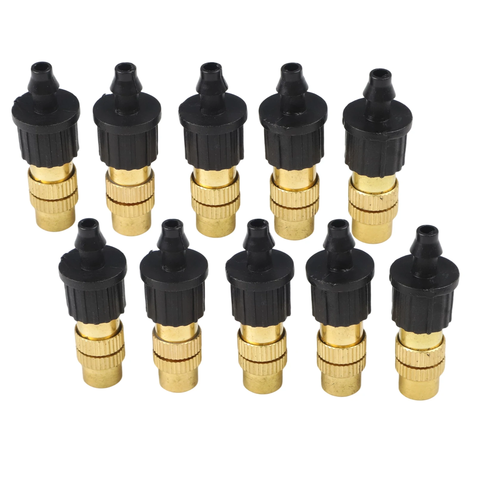 30 Pieces Brass Adjustable Misting Nozzle Set for Garden and Balcony Fits 47mm Hose Removable Spouts for Easy Maintenance
30 Pieces Brass Adjustable Misting Nozzle Set for Garden and Balcony Fits 47mm Hose Removable Spouts for Easy Maintenance