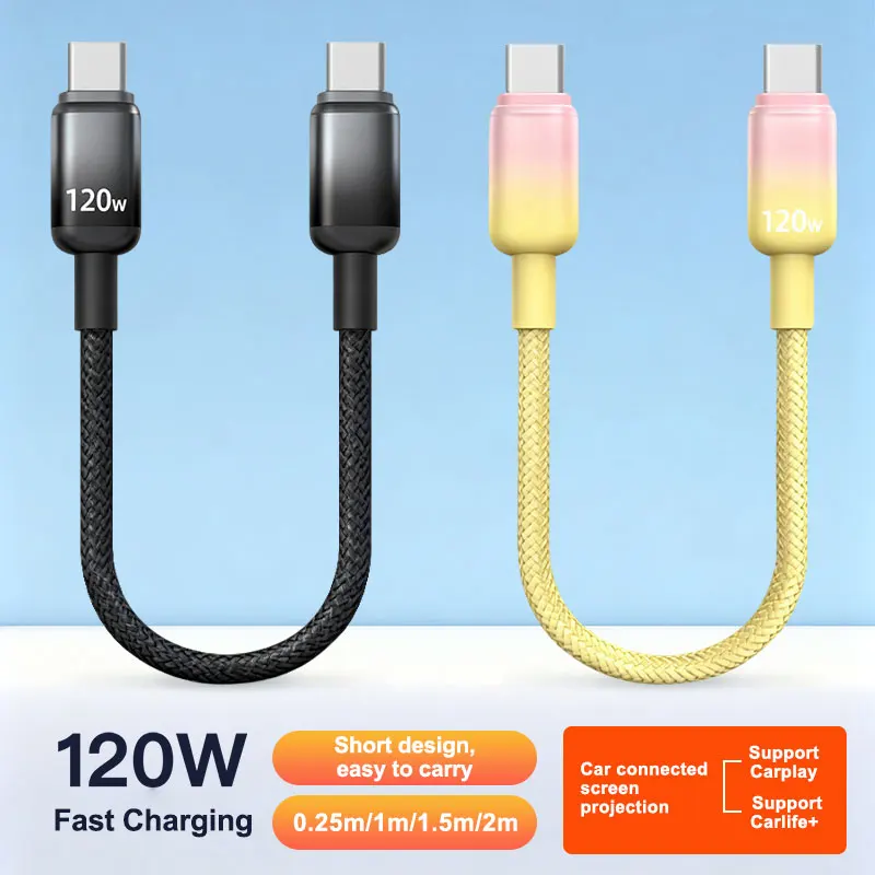 Короткий кабель USB C — USB C для автомобиля, портативный нейлоновый плетеный кабель для быстрой зарядки типа C, совместимый с iPhone 17, Samsung Galaxy S20
Короткий кабель USB C — USB C для автомобиля, портативный нейлоновый плетеный кабель для быстрой зарядки типа C, совместимый с iPhone 17, Samsung Galaxy S20