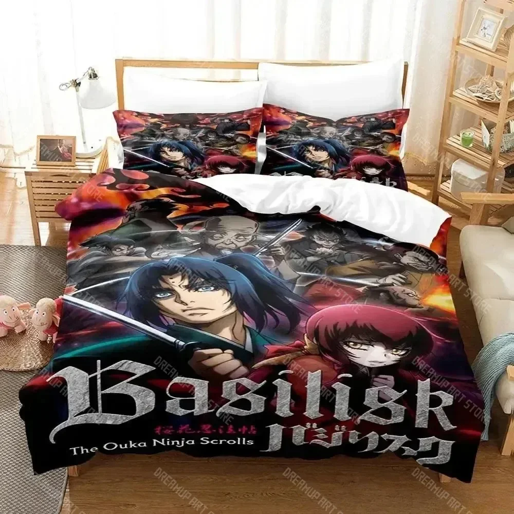 Комплект постельного белья Basilisk Single Twin Full Queen King Size, комплект постельного белья для взрослых и детей, пододеяльник с 3D принтом, аниме parure de lit, кровать
Комплект постельного белья Basilisk Single Twin Full Queen King Size, комплект постельного белья для взрослых и детей, пододеяльник с 3D принтом, аниме parure de lit, кровать