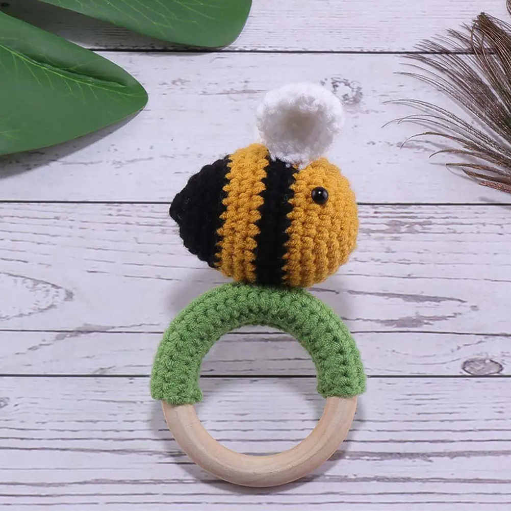 Toys Knitted Wooden H Bell Infant Molar Soothing Kids Crochet Role Play Partner Small Bee Bell
Toys Knitted Wooden H Bell Infant Molar Soothing Kids Crochet Role Play Partner Small Bee Bell