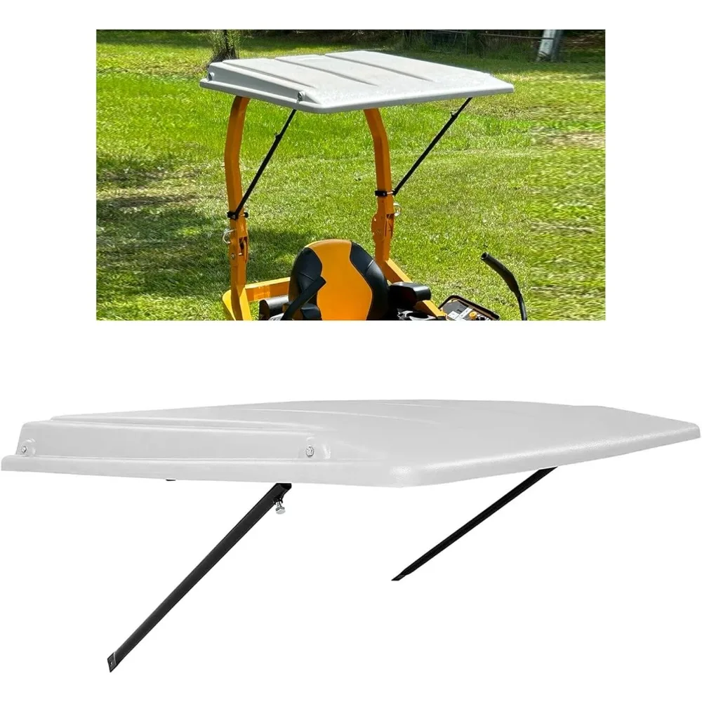 White Lawn Tractor Sunshade Top Canopy for John Deere Tractors with ROPS, Mounting Brackets Included
White Lawn Tractor Sunshade Top Canopy for John Deere Tractors with ROPS, Mounting Brackets Included