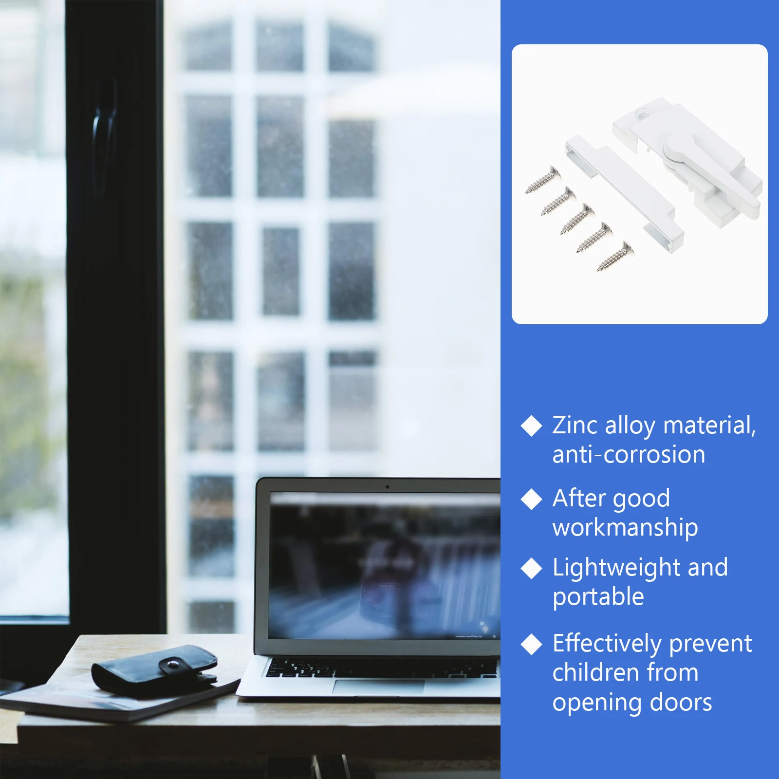 2 Sets Crescent Lock Accessories Security Window Sash Locks Sliding Zinc Alloy Steel Useful Home Cam Anti-Theft 
2 Sets Crescent Lock Accessories Security Window Sash Locks Sliding Zinc Alloy Steel Useful Home Cam Anti-Theft