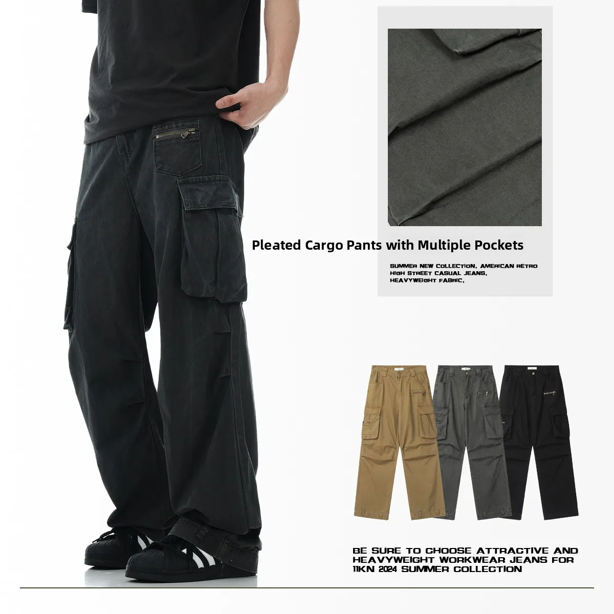 Retro American Work Pants Loose Casual Straight Leg Long Trousers Men's Women's High Street Design Sensation Faion Urban Co...
Retro American Work Pants Loose Casual Straight Leg Long Trousers Men's Women's High Street Design Sensation Faion Urban Co...