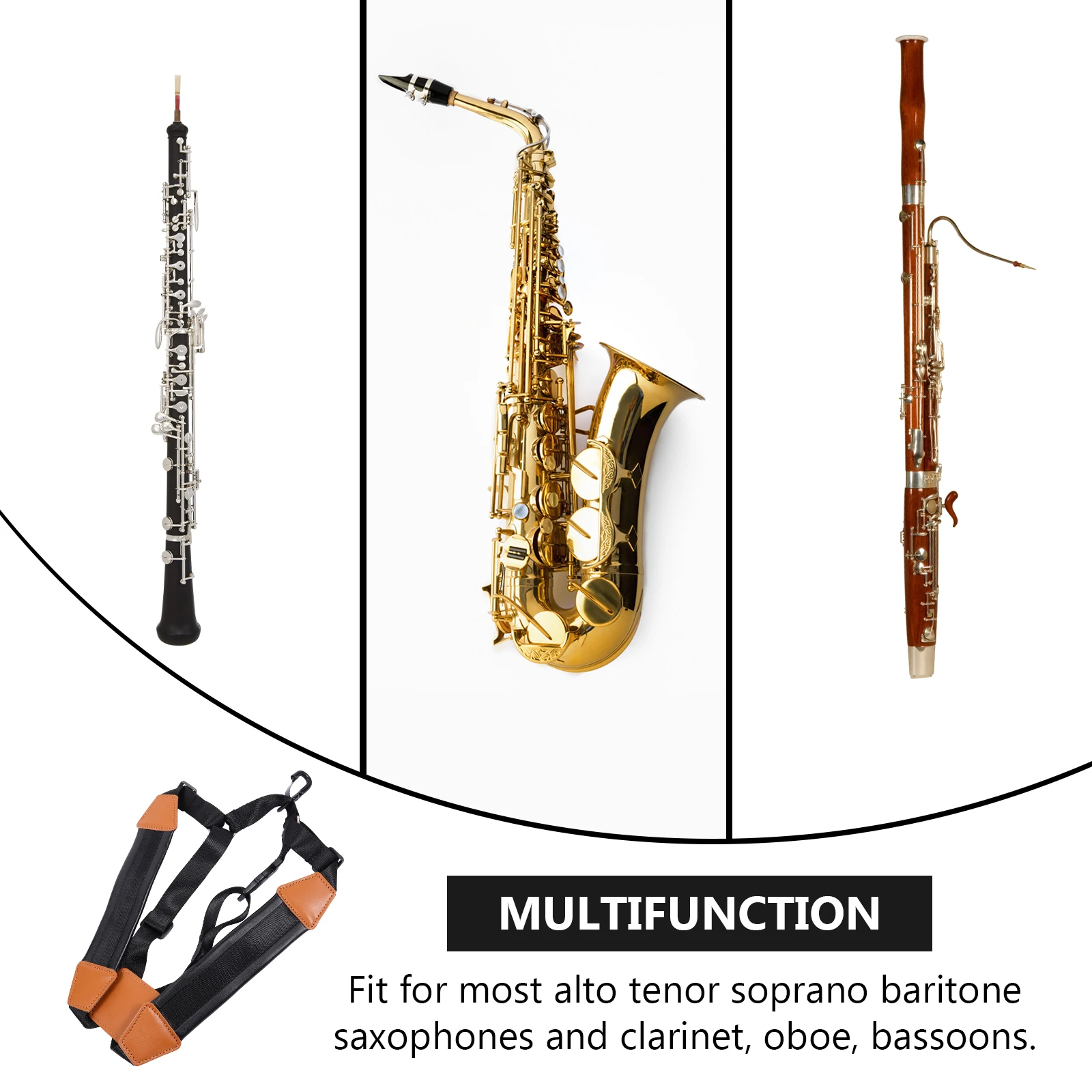 Universal Saxophone Double Shoulder Strap Soft Adjustable Harness For Alto Tenor Soprano Saxophones Clarinet Oboe
Universal Saxophone Double Shoulder Strap Soft Adjustable Harness For Alto Tenor Soprano Saxophones Clarinet Oboe
