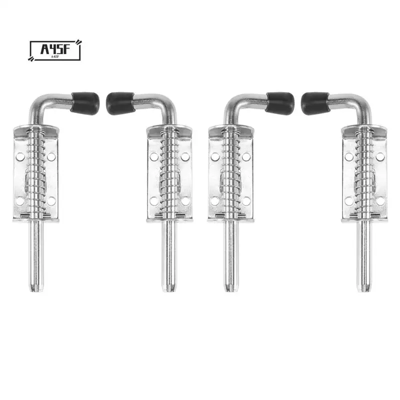 A45F-4 Pack 5 Inch Spring Loaded Latch Pin 304 Stainless Steel Barrel Bolt Thickened 2Mm Door Lock, Brushed Finished
A45F-4 Pack 5 Inch Spring Loaded Latch Pin 304 Stainless Steel Barrel Bolt Thickened 2Mm Door Lock, Brushed Finished