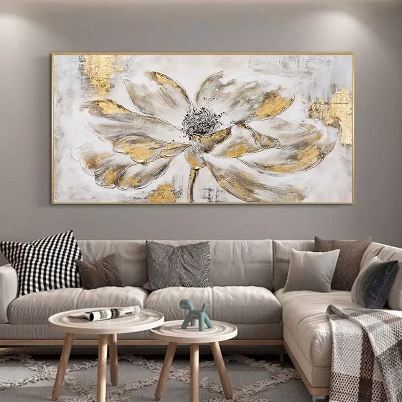 Golden Flower Abstract Oil Painting Print Art Canvas Poster for Living Room Decoration Home Wall Decor Picture
Golden Flower Abstract Oil Painting Print Art Canvas Poster for Living Room Decoration Home Wall Decor Picture